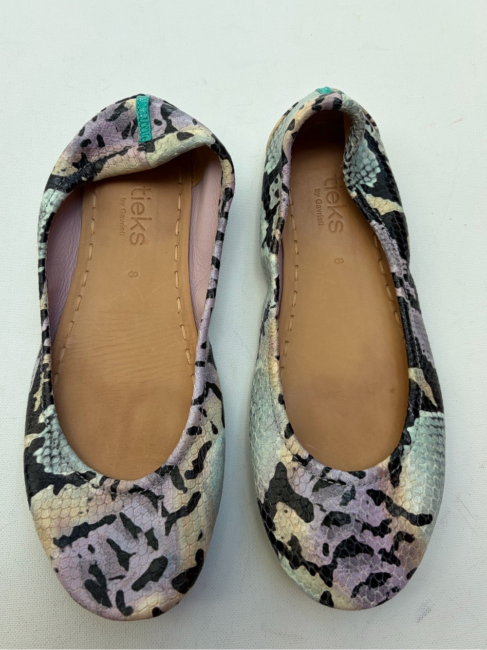Tieks Lavender Snakeskin Ballet Flats